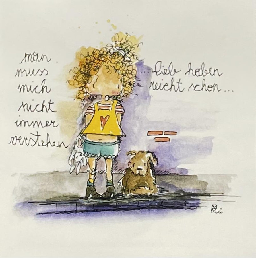 Michaela Mara, Kunstbillet Klappkarte BQ10MA1214 - Weinatelier Agnes