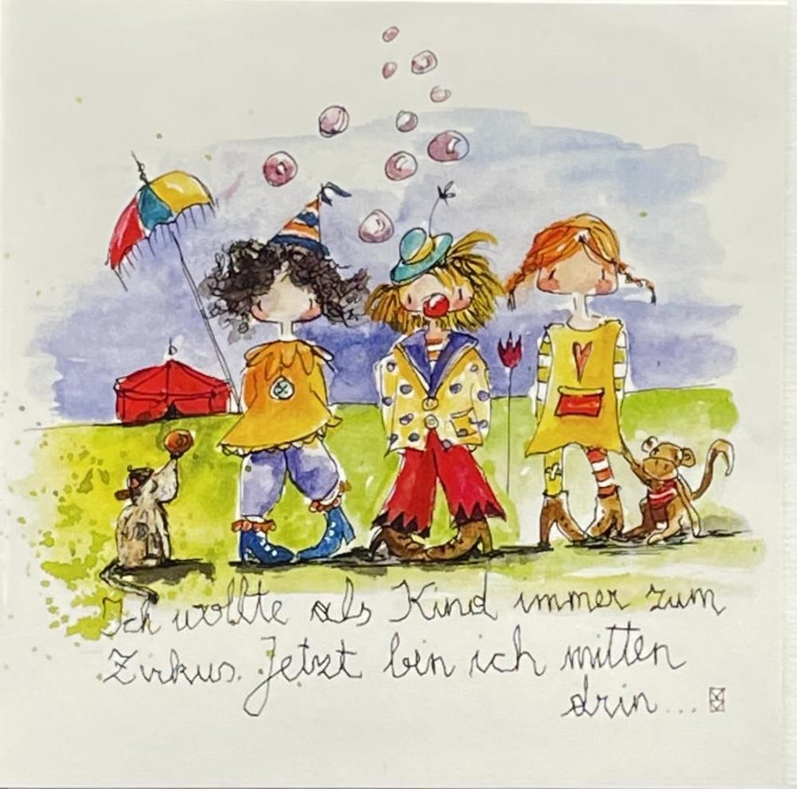 Michaela Mara, Kunstbillet Klappkarte BQ10MA1216 - Weinatelier Agnes