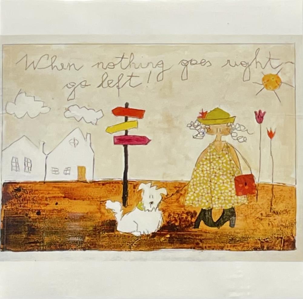 Michaela Mara, Kunstbillet Klappkarte BQMA1098 - Weinatelier Agnes