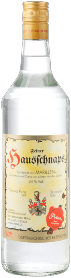 Prinz, Hausschnaps Marille, 1 l - Weinatelier Agnes