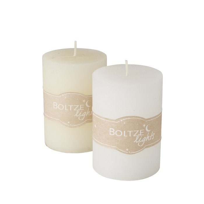 Stumpenkerze Basic, 2 - fach sort., H 10,00 cm, D 7,00 cm - Weinatelier Agnes
