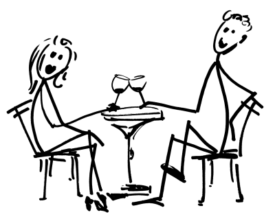 Manschgerl-Zeichnung von Agnes – humorvolle Weinfigur mit Charme und Charakter