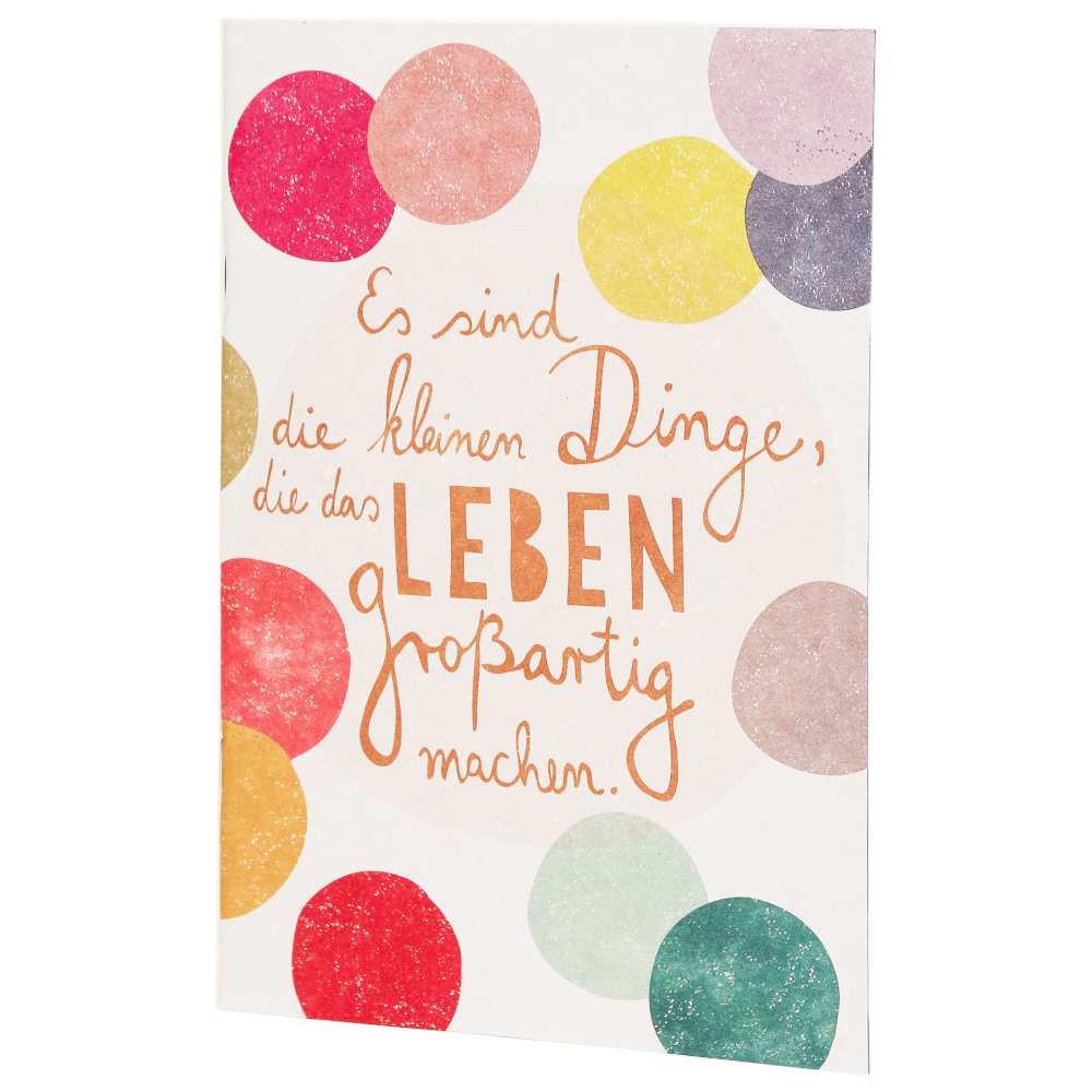 Schreibheft Es sind die kleinen Dinge Good old friends Notizheft
