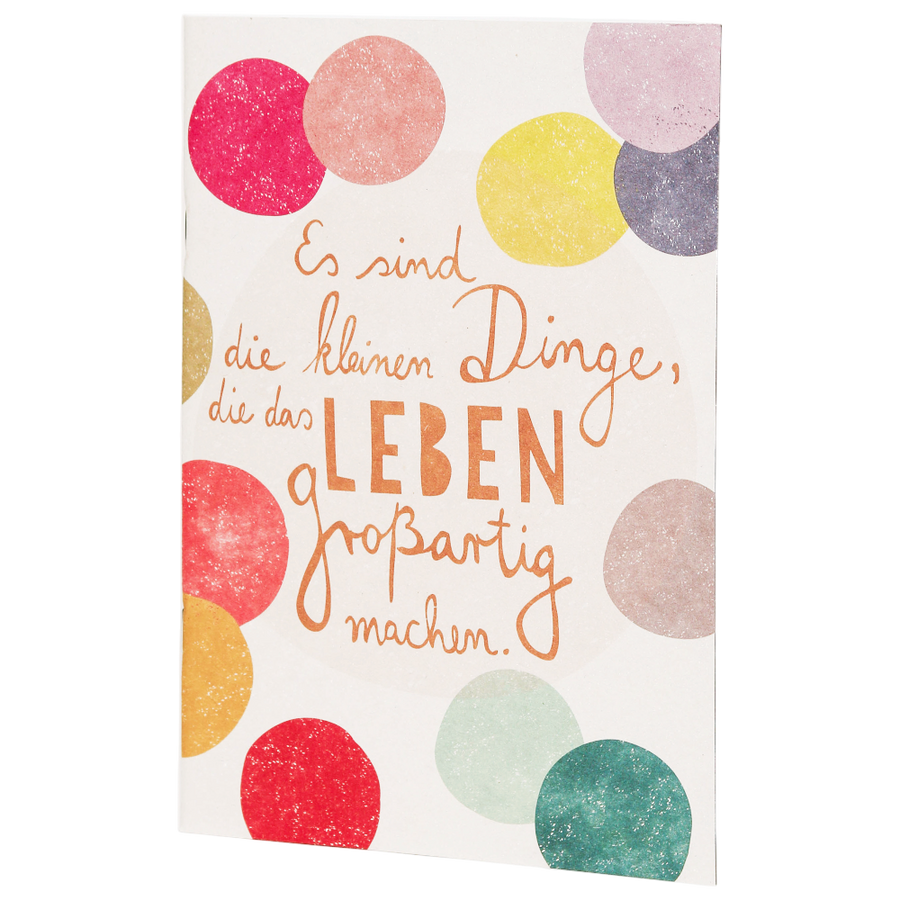 Schreibheft Es sind die kleinen Dinge Good old friends Notizheft