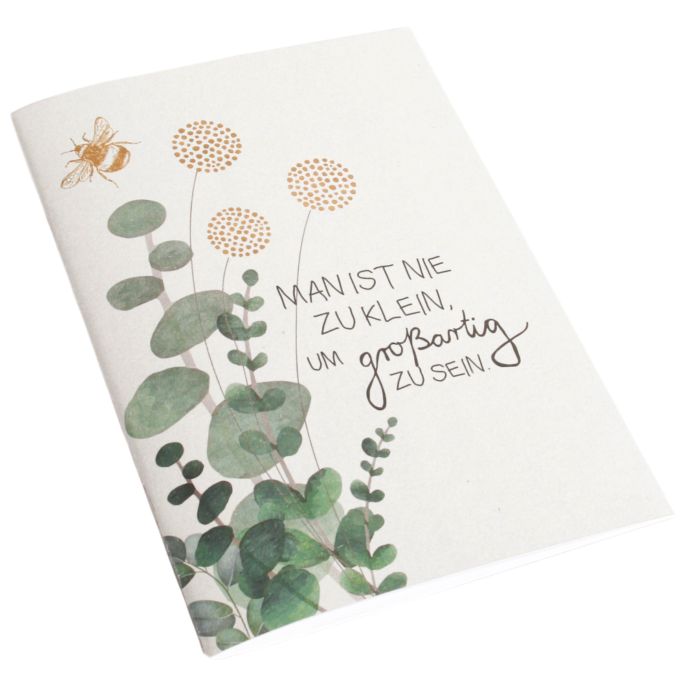 Schreibheft Man ist nie zu klein Good old friends Notizheft