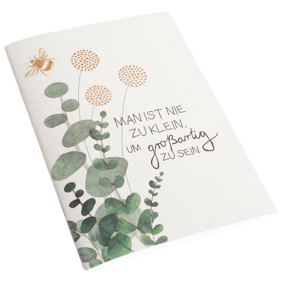 Schreibheft Man ist nie zu klein Good old friends Notizheft