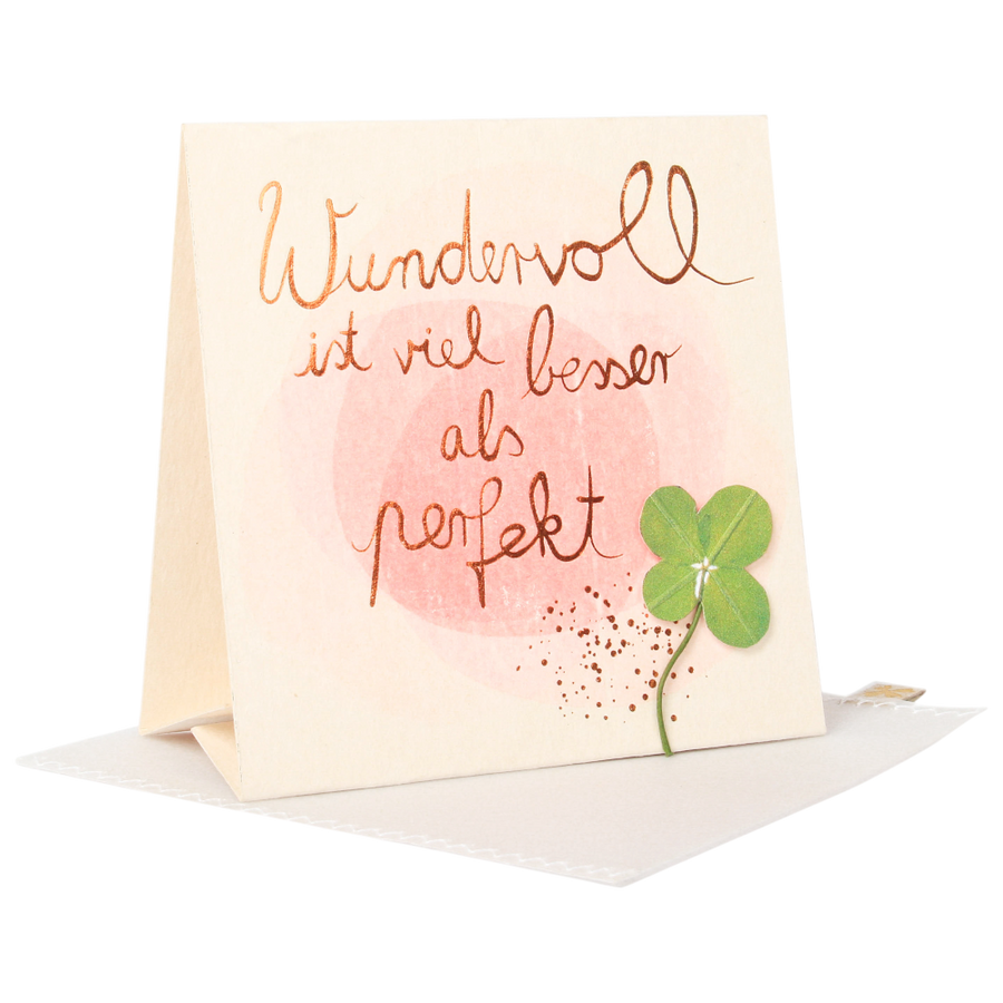 Glückskleewünsche Wundervoll Good old friends Aufsteller