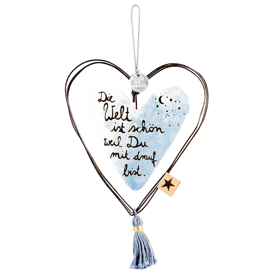 Schmuckherz Die Welt ist schön Good old friends