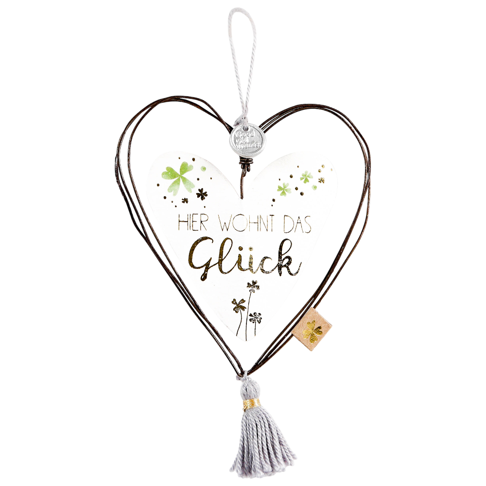 Schmuckherz Hier wohnt das Glück Good old friends