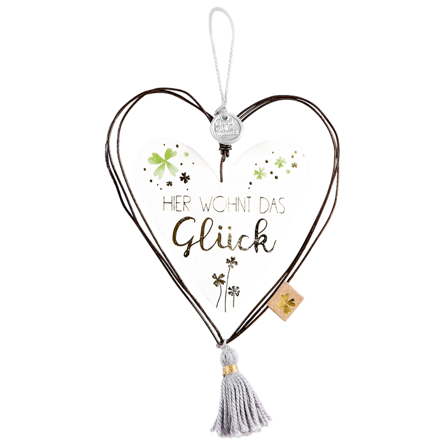 Schmuckherz Hier wohnt das Glück Good old friends