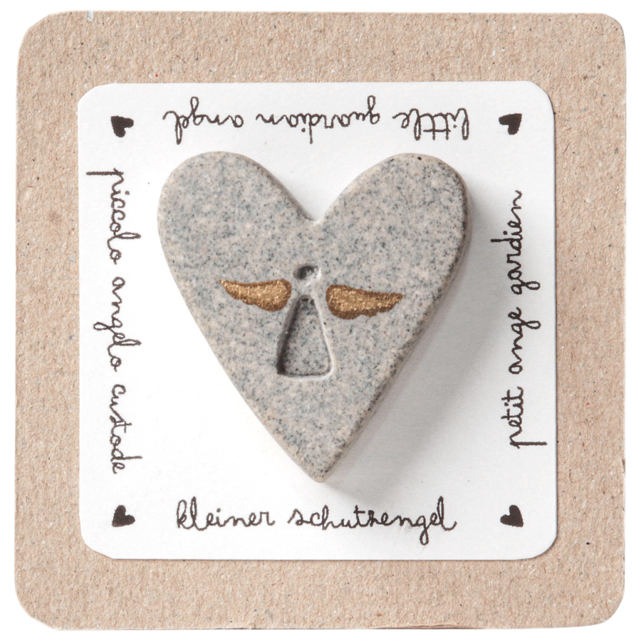 Terrazzo Herzmagnet Schutzengel Good old friends