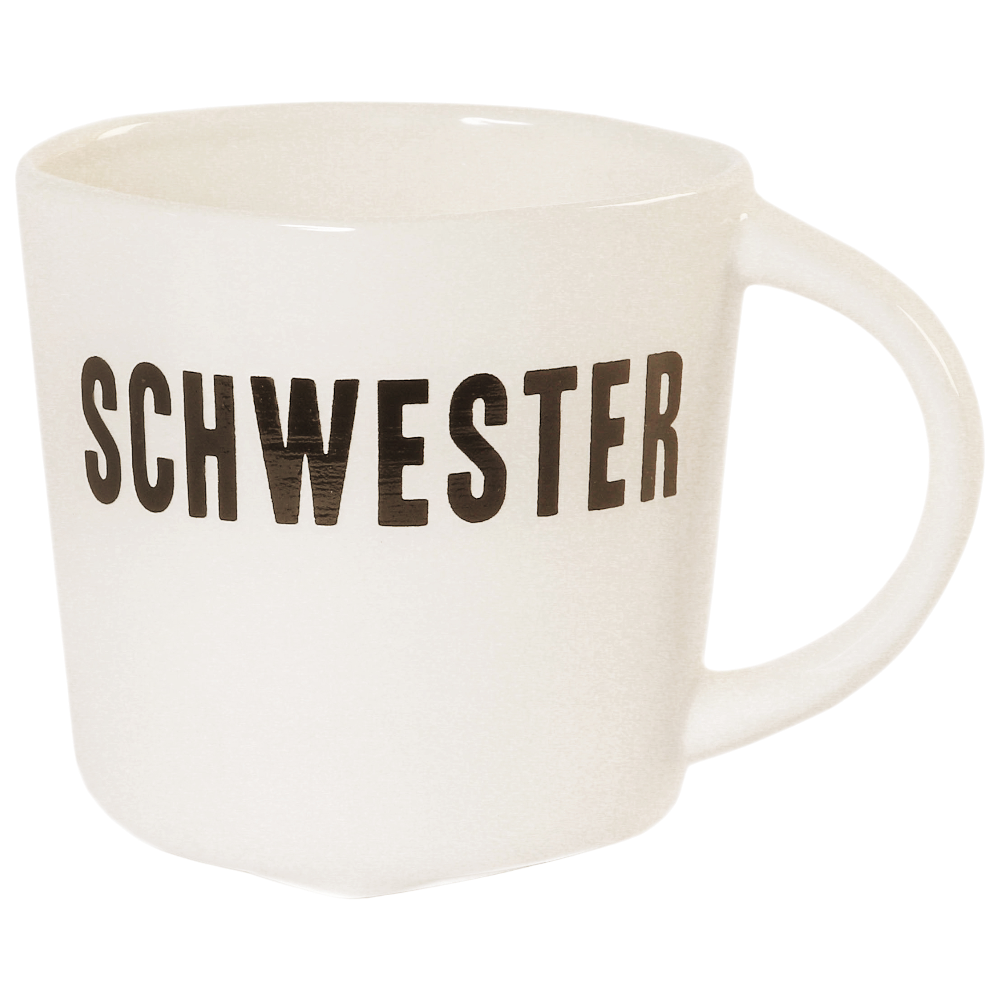 Familientasse Schwester Good old friends Porzellan