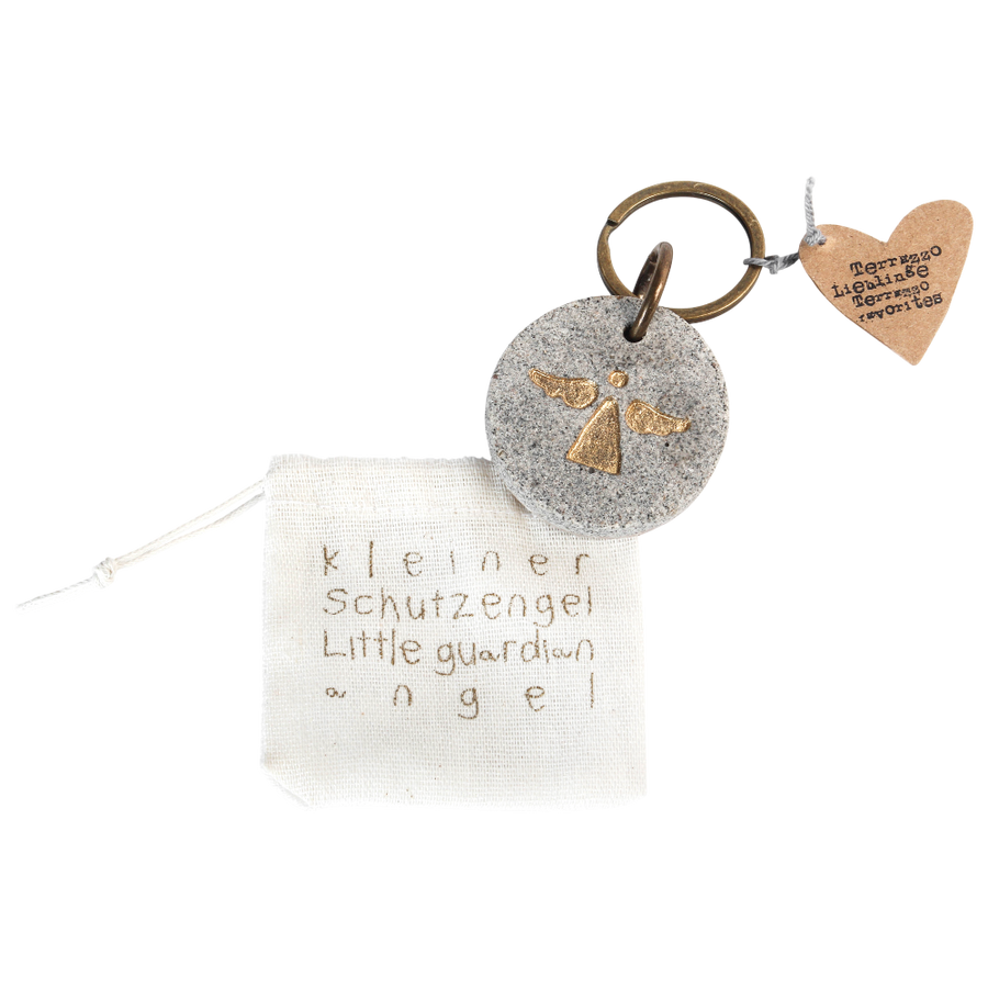 Terrazzo Schlüsselanhänger Engel Good old friends