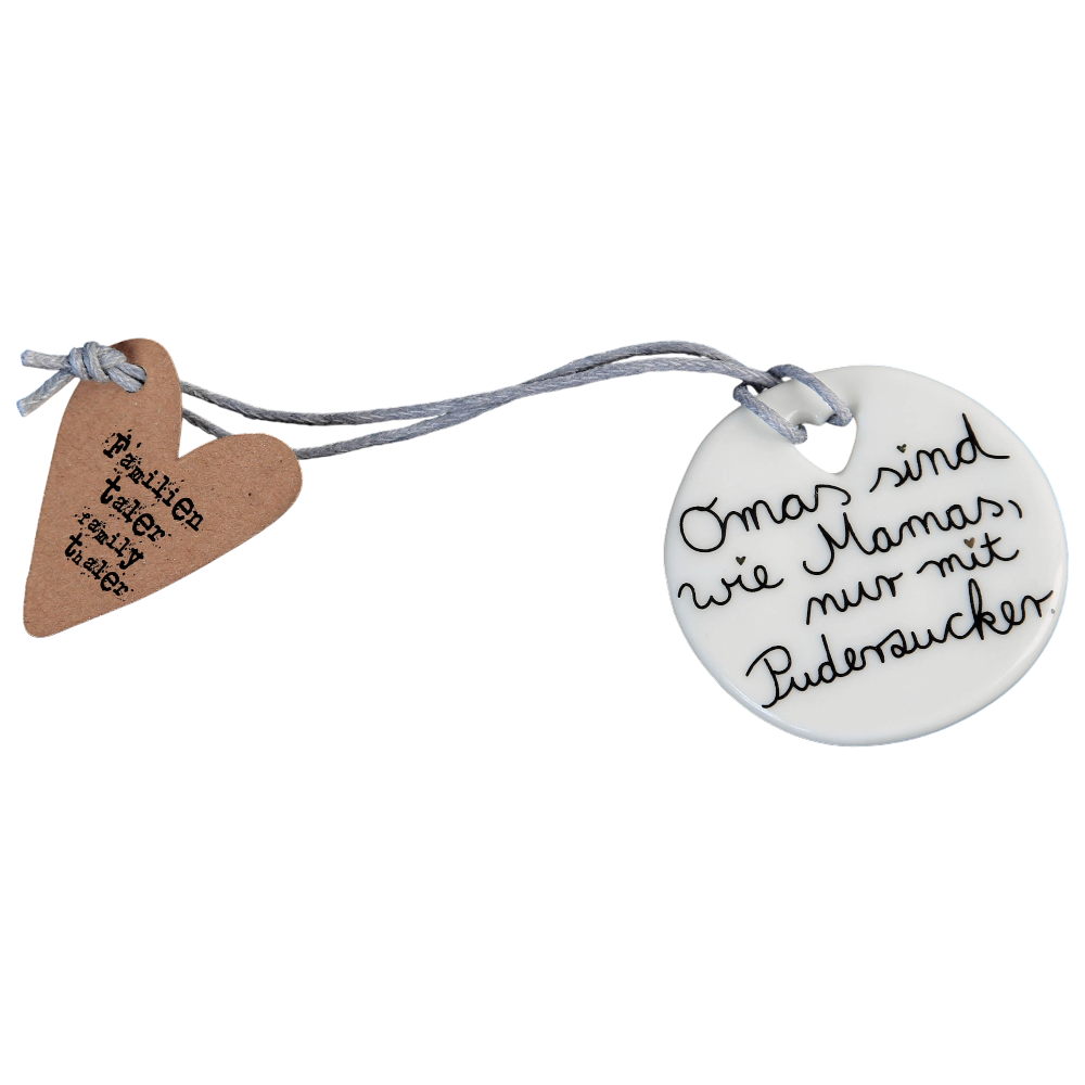 Familientaler Oma Good old friends Porzellan