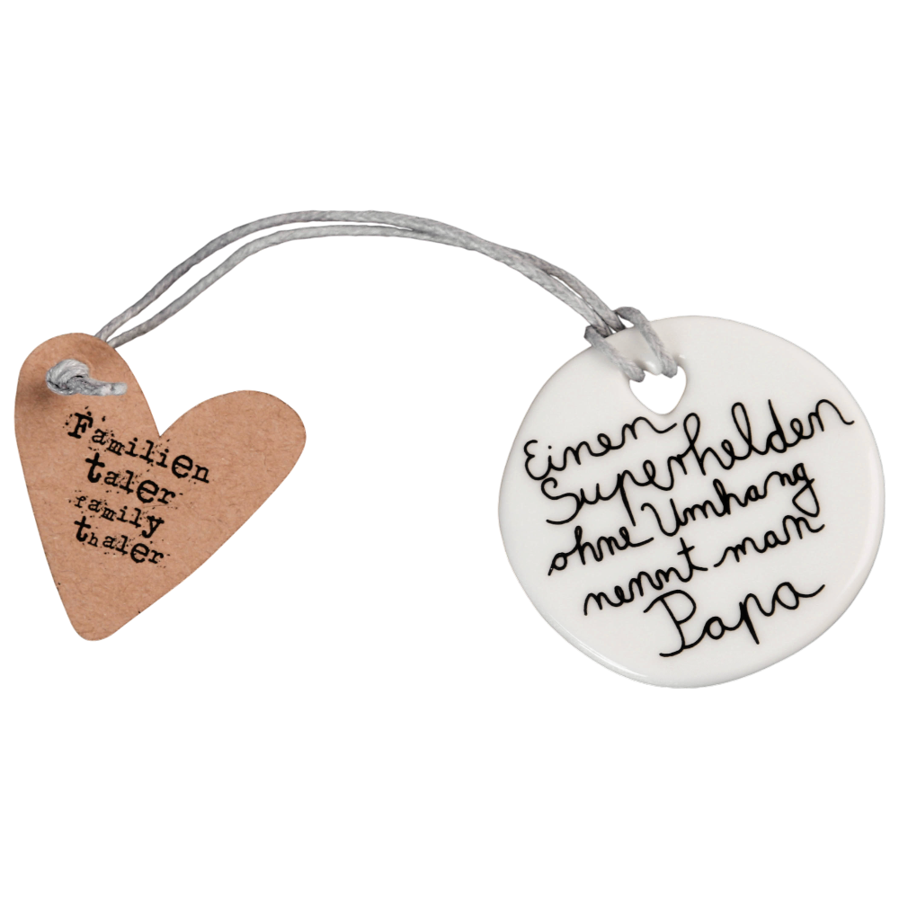 Familientaler Papa Good old friends Porzellan