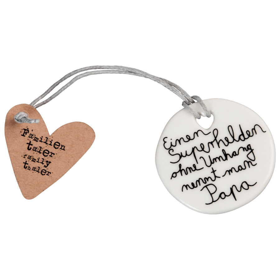 Familientaler Papa Good old friends Porzellan