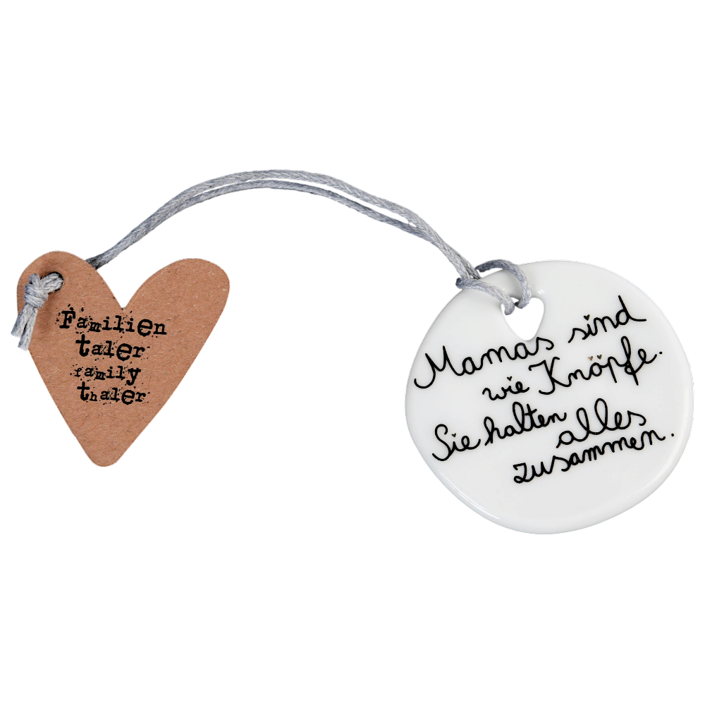 Familientaler Mama Good old friends Porzellan