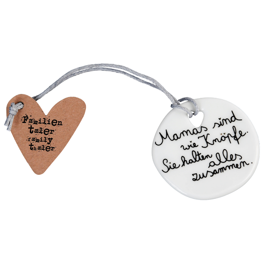 Familientaler Mama Good old friends Porzellan