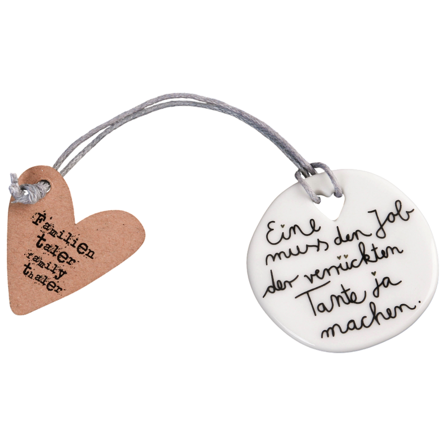 Familientaler Tante Good old friends Porzellan