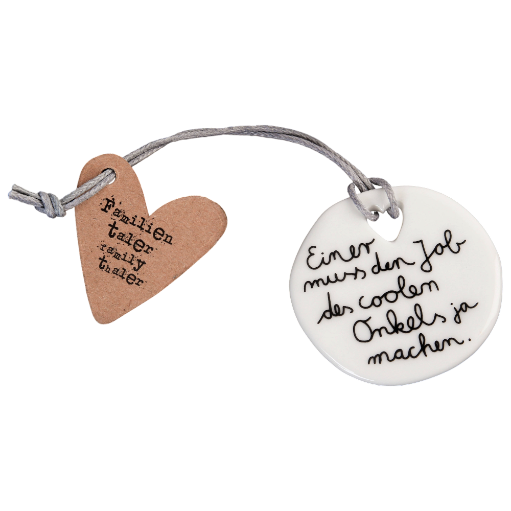 Familientaler Onkel Good old friends Porzellan