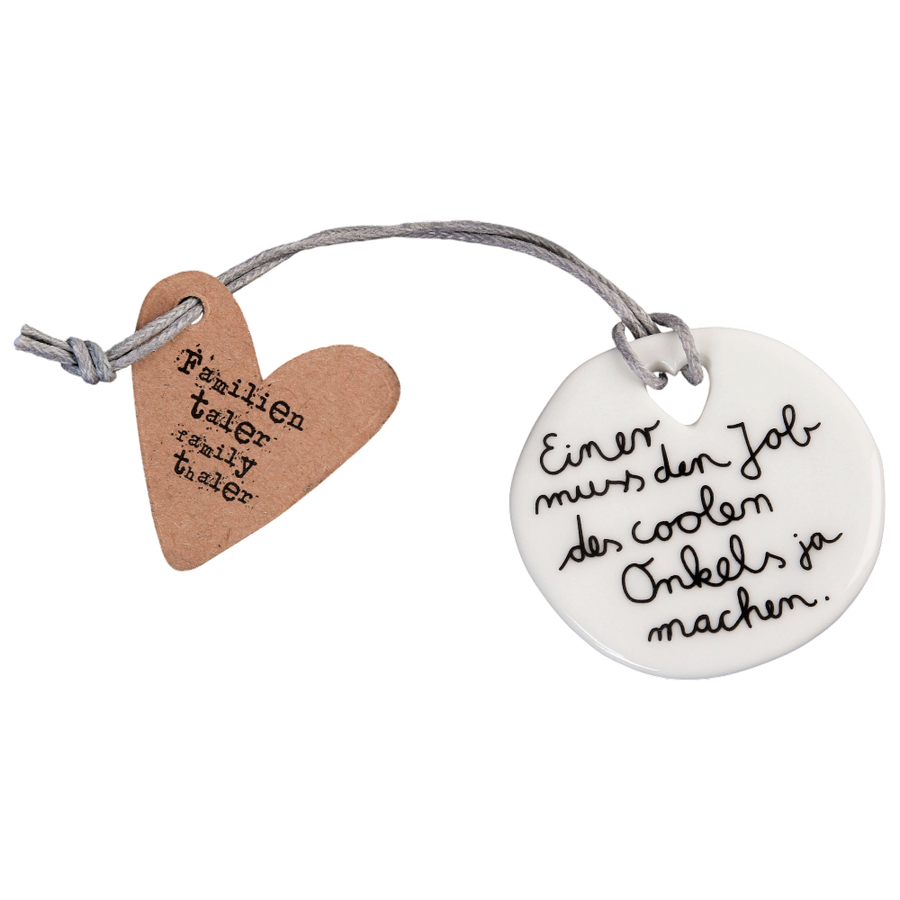 Familientaler Onkel Good old friends Porzellan