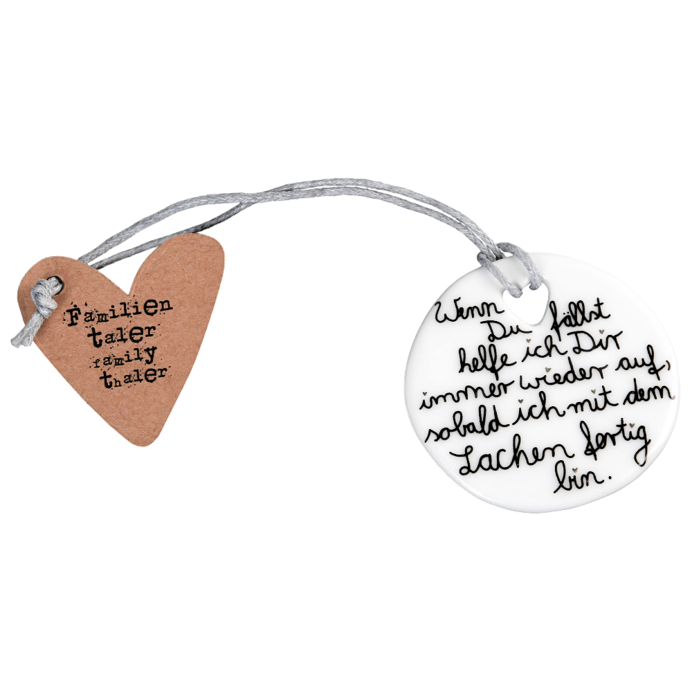 Familientaler Schwester Good old friends Porzellan