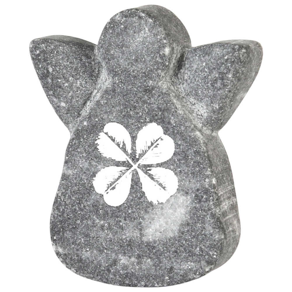 Good old friends Kleine Marmorengel Grau Kleeblatt