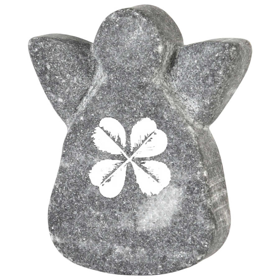 Good old friends Kleine Marmorengel Grau Kleeblatt