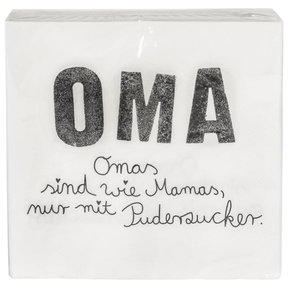 Good old friends Familienservietten Oma Spruch