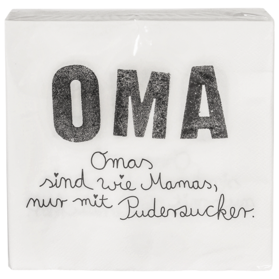 Good old friends Familienservietten Oma Spruch