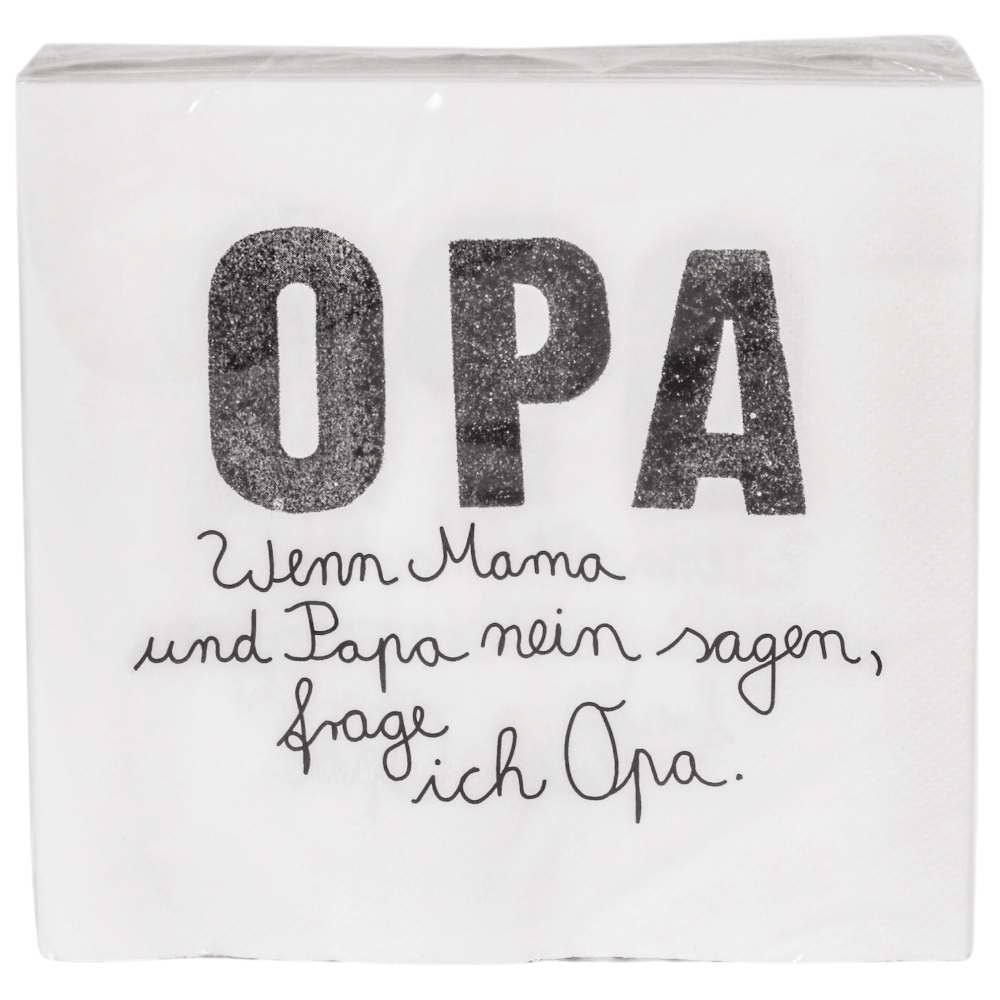 Good old friends Familienservietten Opa Spruch