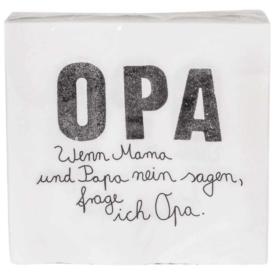 Good old friends Familienservietten Opa Spruch