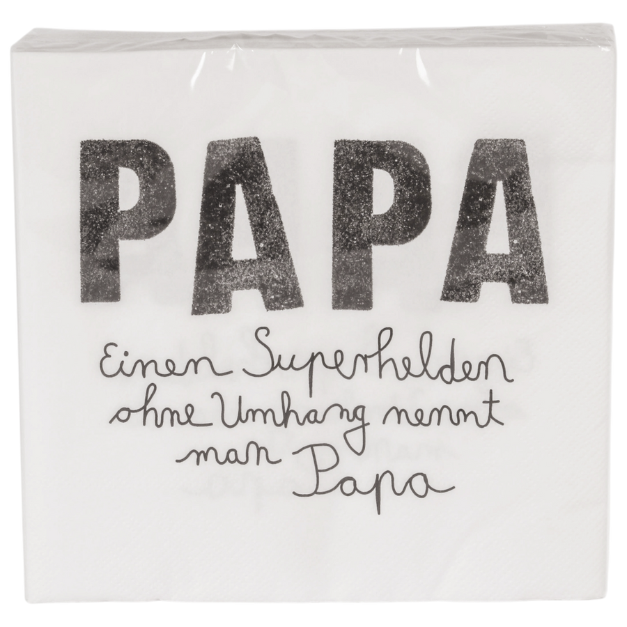 Good old friends Familienservietten Papa Spruch
