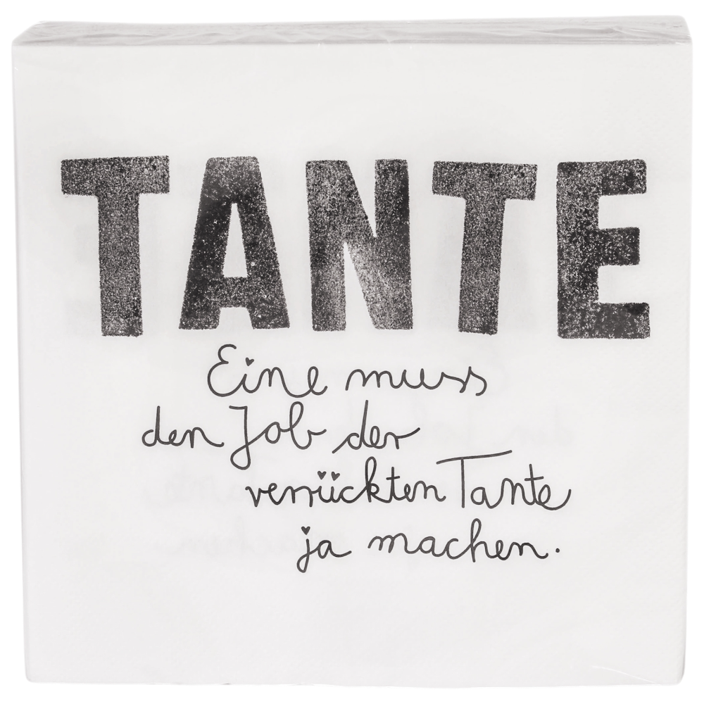 Good old friends Familienservietten Tante Spruch