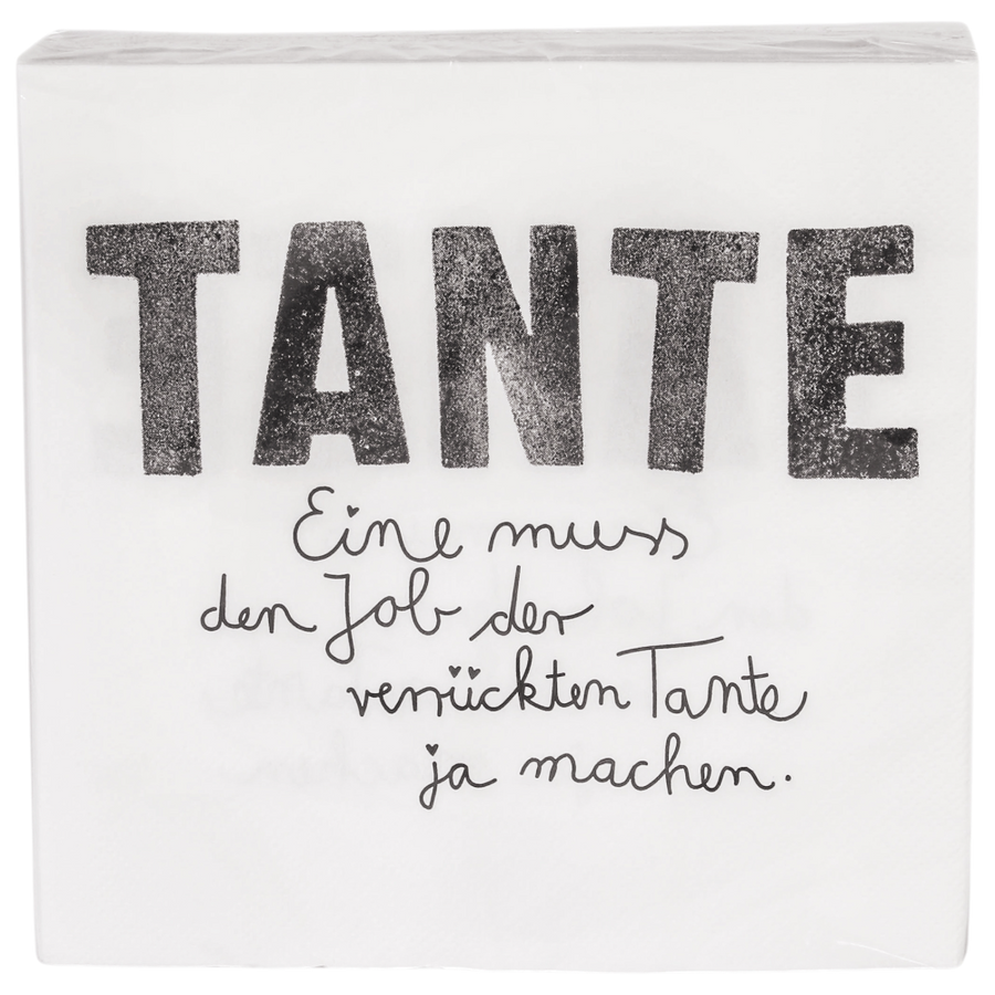 Good old friends Familienservietten Tante Spruch