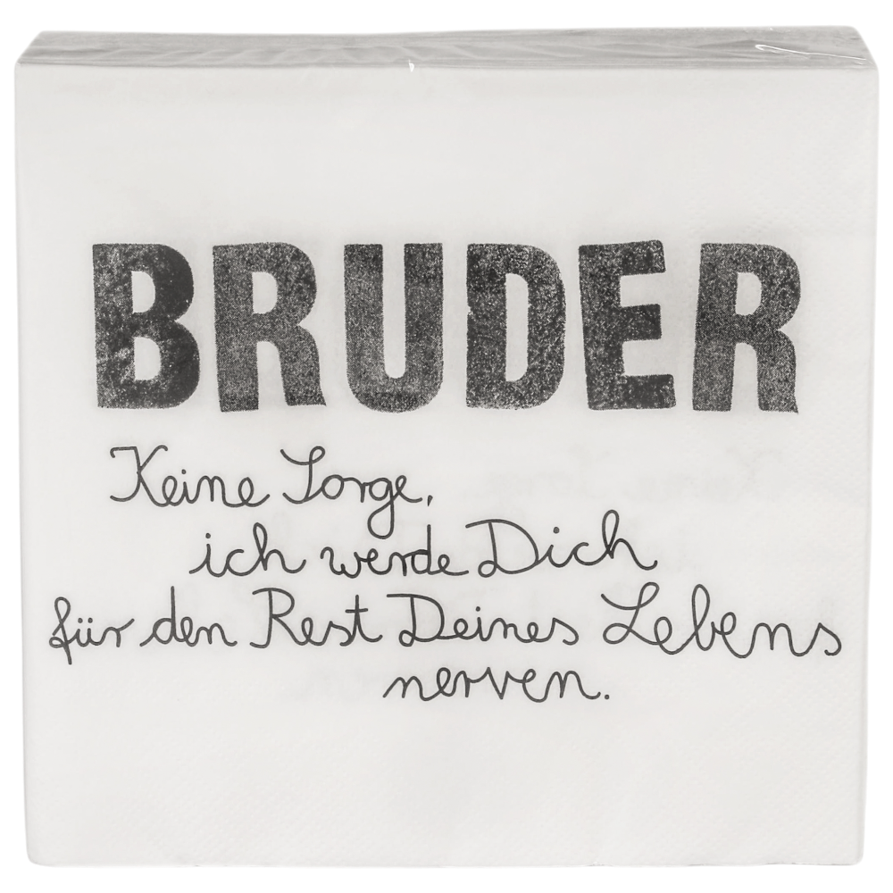 Good old friends Familienservietten Bruder Spruch