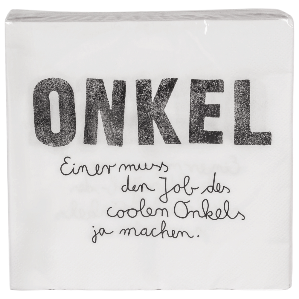 Good old friends Familienservietten Onkel Spruch