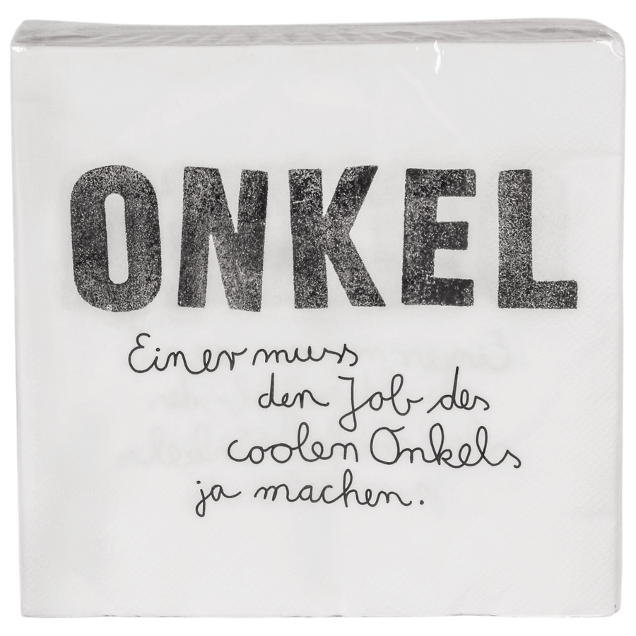 Good old friends Familienservietten Onkel Spruch