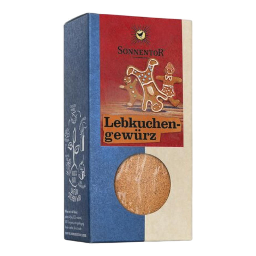 Sonnentor Lebkuchengewürz gemahlen - Bio-Gewürzmischung mit Cassia-Zimt, Anis, Nelken, Kardamom und Koriander für weihnachtliches Backen