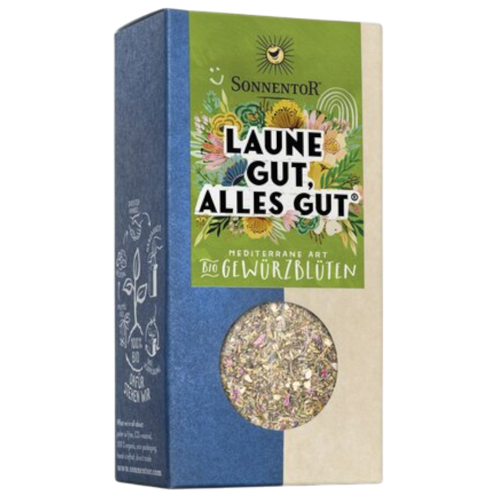 Sonnentor Laune gut alles gut Gewürzblüten 25g – Bio, Blüten, Gewürz, mediterran