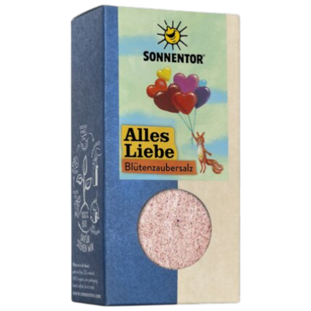Sonnentor Alles Liebe Blütenzaubersalz 120g – Meersalz, Bio, Blüten, bunt