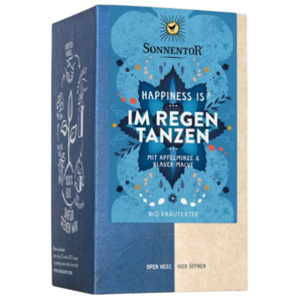 Sonnentor Im Regen tanzen Tee 27g – Bio, Kräutertee, Apfelminze, Malve