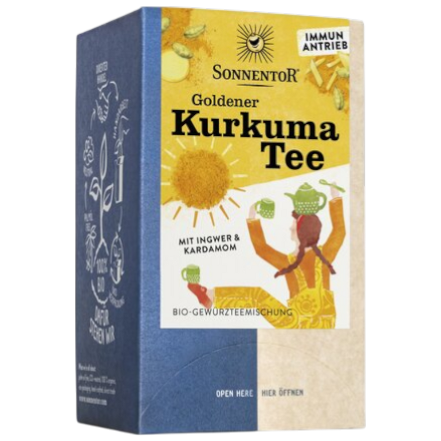 Sonnentor Goldener Kurkuma Tee 36g – Bio, Kurkuma, Gewürztee, vegan, würzig