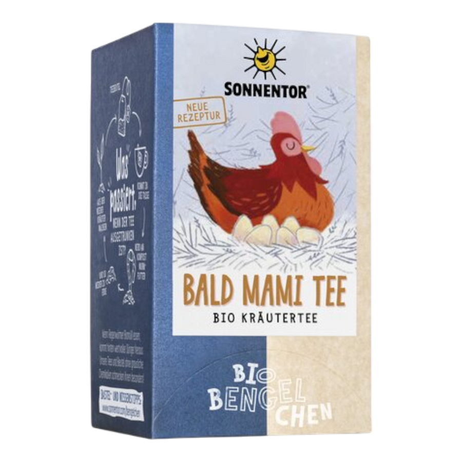 Sonnentor Bald Mami Tee Bio-Kräuter-Früchteteemischung, Schwangerschaftstee mit Zitronenmelisse und Frauenmantel