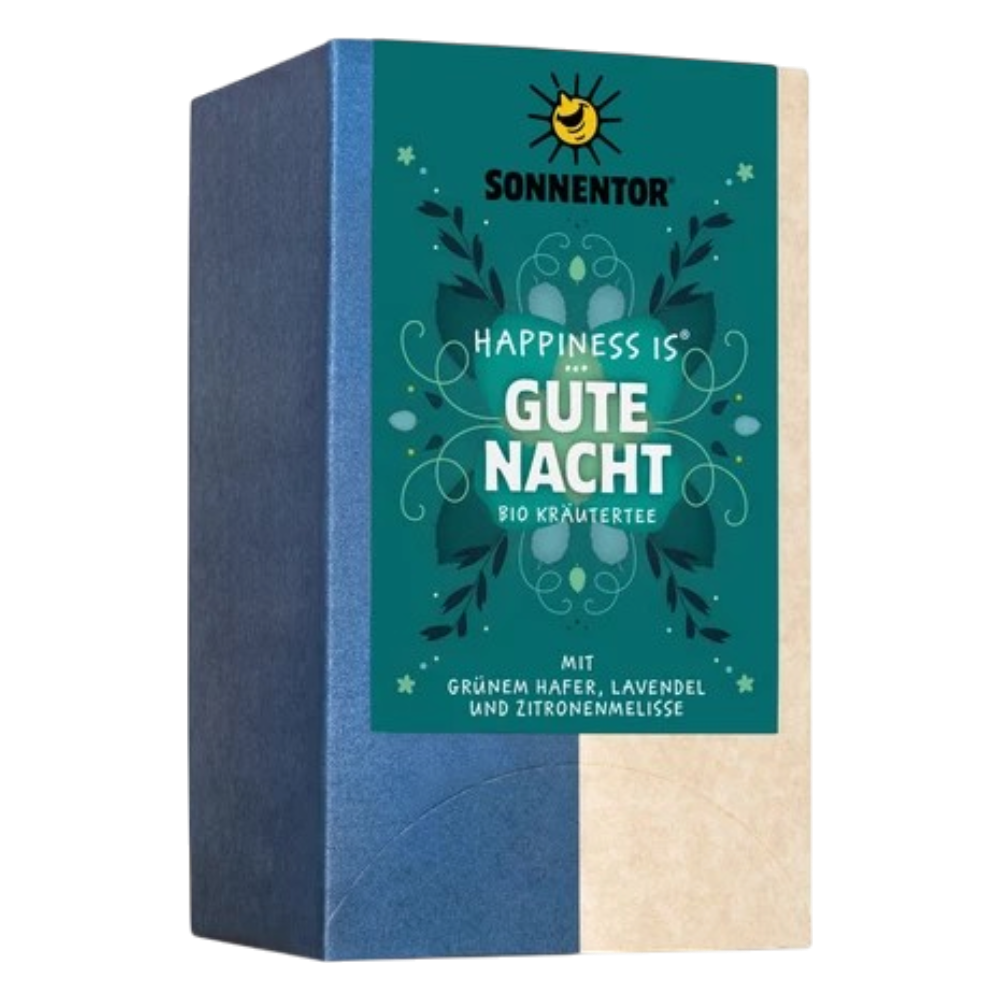 Sonnentor Gute Nacht Tee – Bio-Kräuterteemischung mit Grünem Hafer