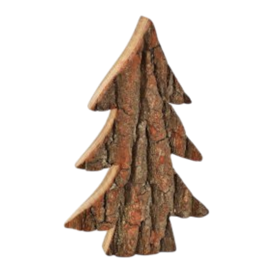 Tanne Rinde aus Holz Natur 23x35x6cm mit authentischer Rinden-Optik, natürliche Tannen-Dekoration, hochwertige Holzverarbeitung
