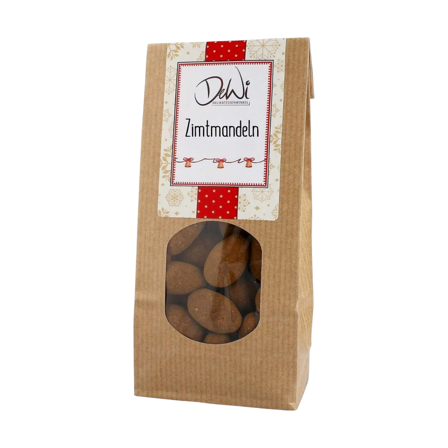 DeWi Zimt Mandeln - hochwertige Mandeln in Vollmilchschokolade mit aromatischem Zimt für weihnachtlichen Genuss