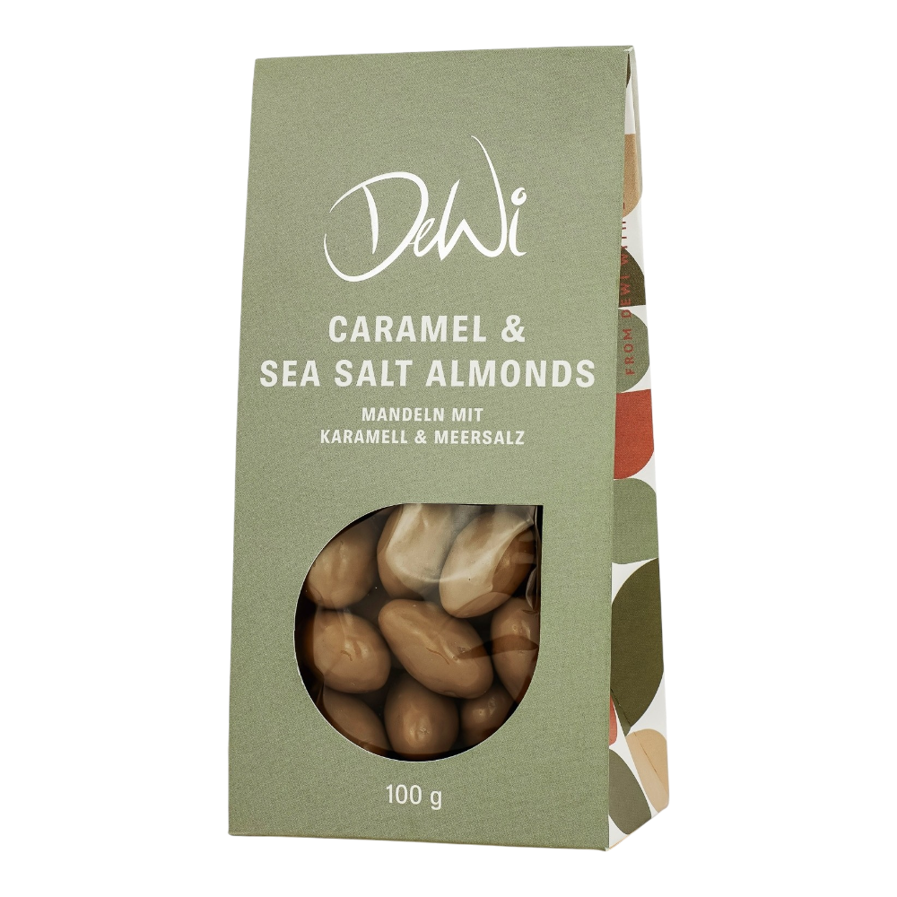 DeWi, Mandeln mit Karamell & Meersalz, 100g