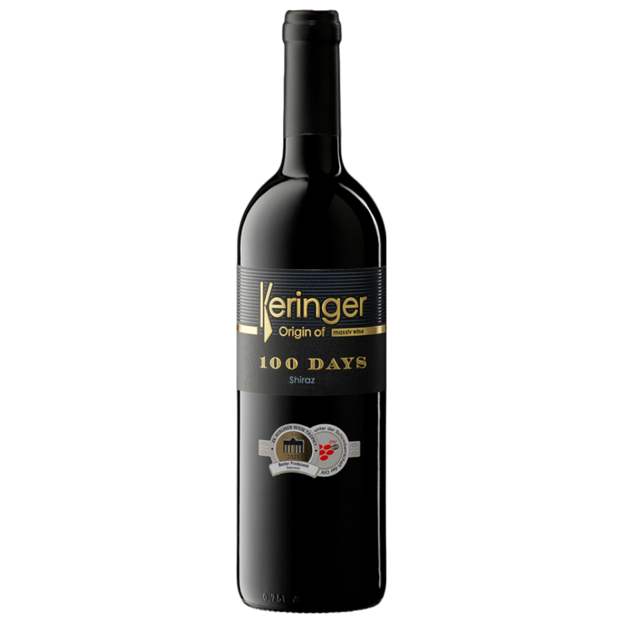 Keringer 100 Days Shiraz 2023 – Shiraz, Barrique, dunkle Beeren, Pfeffer, Schokolade