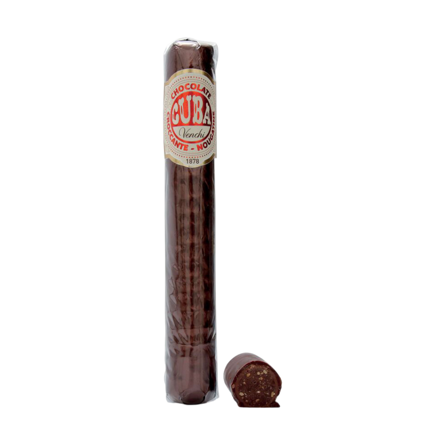  Venchi Zigarre Trüffel Nougatine - Schokoladen-Zigarre mit Gianduia, karamellisierten Piemont-Haselnüssen und doppelter Schokoladenhülle